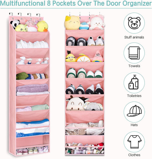 20 Closet KEETDY Over The Door Shoe Organizer Fit Pairs Sneakers Large Hanging Shoe Organizer for Door Storage Boots