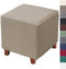 Bifaun Vogel Ottoman Cover Square Jacquard Stretch Thick Folding Storage Covers Footstool
