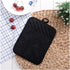 Anyi Cotton Pot Holders with Pocket, Heat Resistant Black Counter Table Hot Pads for Kitchen