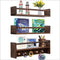 AZSKY 16 Inch Nursery Book Shelves Wall Floating Bookshelf with Hook Deep