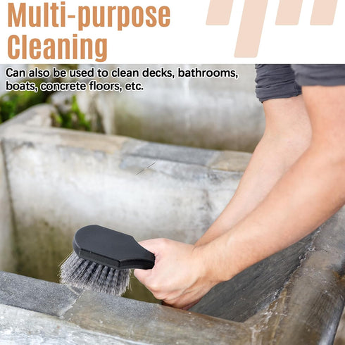 2 CroBlissful Pcs Bird Bath Cleaning Brush Hard Bristle Stiff Bristle Brush with Plastic Handle Utility Scrub for Bird