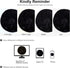 uxcell Faux Fur Round Rug - Fluffy Area Mat for Bedroom Floor Sofa Living Room 2 x 2 Feet Black