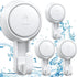 LUXEAR Reusable Suction Cup Hooks, Heavy Duty Hook for Bathroom, Kitchen, 4 Pack