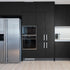 VEELIKE Black Brushed Stainless Steel Contact Paper, 15.7''x118'', Waterproof Self Adhesive for Kitchen Appliances