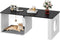 WLIVE Coffee Table, 2-in-1 Cat Wood Coffee Table with Lagre Storage Tabletop,