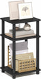 Furinno Turn-N-Tube Side Table, 3-Tier End Table with Open Shelf, Toolless Assembly