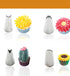 7-Piece Stainless Steel Piping Tips Set for Cake Decorating, Cookies, Cupcakes, Icing Tools
