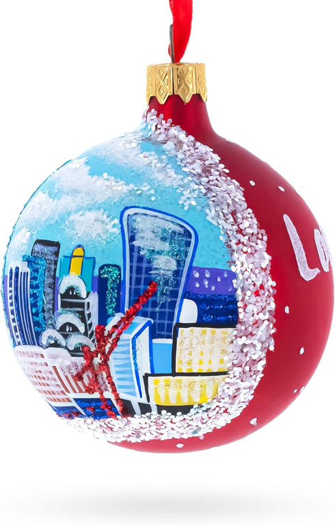 London City, United Kingdom Glass Ball Christmas Ornament, 3.25 Inches