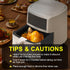 2 Pack Silicone Air Fryer Liners, 8.6 Inch Reusable Baking Tray for 4-7 QT Square Air Fryers