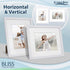 Icona Bay 8x10 White Picture Frame with Removable Mat for 5x7 Photo, Modern Style Engineered Wood Frame