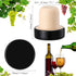 Yookeer T-shaped Cork Wine Bottle Stoppers, Reusable Sealing Plug for Beer Bottles DIY Craft (Black, 24 Pcs)