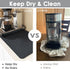 QPIX DIGITAL Coffee Mat for Countertop - 19"x12" Super Absorbent Dish Drying Mat for Kitchen