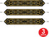 Beistle 59907 3 Piece Printed Great 20's Table Runners, Black/Gold, 11" x 6'