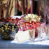 50 Pack Tent Cards with Gold Foil Border for Weddings and Events, 2 x 3.5 Inches