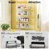 4-Pack Magnetic Spice Rack for Refrigerator, Metal Seasoning Organizer for Kitchen Storage Organization, Space Saving