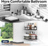 2 Pack, 2 YASONIC Corner Shower Caddy No Drill Adhesive Shower Storage Shelves, Rustproof Stainless Steel Wall Mounted