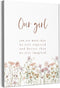 BearCake Little Girls Room Wall Decor - Our Girl You are More