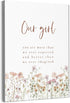 BearCake Little Girls Room Wall Decor - Our Girl You are More