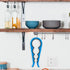 Bloss Anti-skid Jar Opener, Rubber Can Opener Kitchen Grippers for Stubborn Lids, Caps, and Bottles, Blue