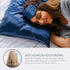 Tafts Pillow Cases - 22mm 100% Pure Mulberry 6A Silk Pillowcase with Zipper Closure (Navy Blue, Queen 20x30 1pc)