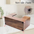 Acacia Wood Paper Towel Dispenser, Wooden Napkin Holder, Paper Towel Holder for Bathroom, Kithchen, and Office