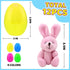 BCUEIDO 12pcs Prefilled Easter Eggs with Stuffed Plush Animal Toys for Basket Stuffers, Easter Favors, Easter Hunt