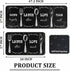 Set 2 17"x47"+17"x30" Black Kitchen Rug PCS | Non-Slip Waterproof Stain-Resistant Floor Mats | Farmhouse Style Mats