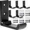 6PCS Folding Coat Hooks, Matte Black Wall Mounted Hooks for Hanging Coats & Bathroom Towels, Heavy Duty Aluminum Alloy