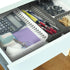 Glad Plastic Storage Basket Set - 3 Pack Large Organizers for Kitchen Pantry, Bathroom, and Drawer Trays, Grey