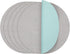Round Placemats Dual Sided, Faux Leather Place Mats Non-Slip Heat Stain Resistant
