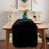 Table Runner, Modern Small Black Dresser Fur Table Runners for Christmas Wedding Party Holiday Birthday Home Farmhouse