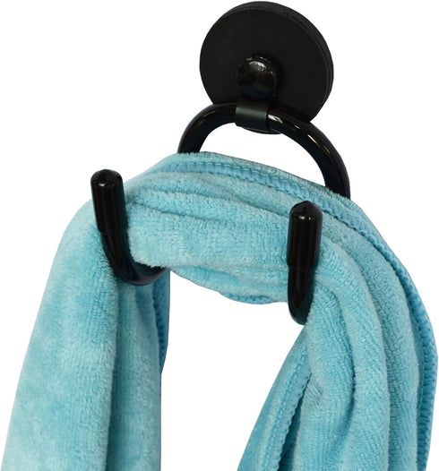 MINI Magnetic Towel Hook Hanger Rack by YYST for Kitchen, Sports, Hand Gym - Holds up to 0.5 Lb - No Towels Included (1)