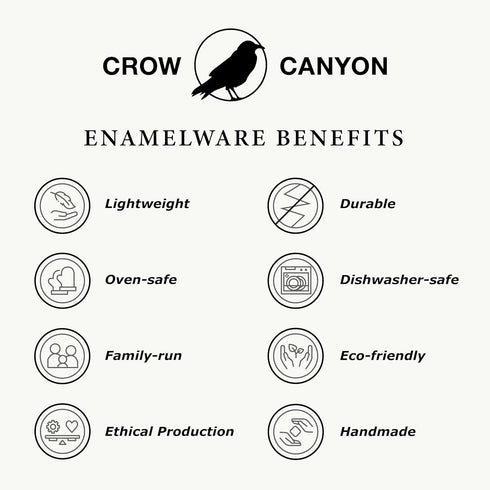 Crow Canyon Home Enamelware Mug, Vintage White/Blue, 12 Ounce (Single)