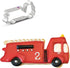 Ann Clark Cookie Cutters Firetruck Cookie Cutter, 5" Made in USA