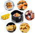 200pcs 8.5inch Square Perforated Parchment Paper Sheets - Premium Nonstick Bamboo Steamer Liner for Baking