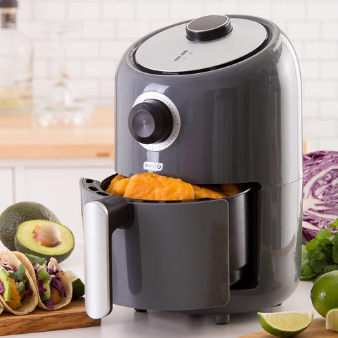 DASH Compact Air Fryer Oven Cooker, 2 Quart with Temperature Control, Non-stick Fry Basket