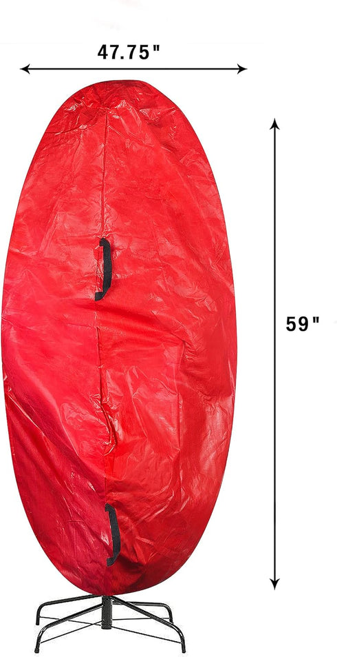 Elf Stor Premium Christmas Tree Cover in Holiday Red for 6 Ft Tree