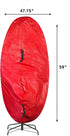 Elf Stor Premium Christmas Tree Cover in Holiday Red for 6 Ft Tree