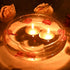 Zest Candle 24-Piece Floating Candles, 2.25-Inch, Metallic Gold