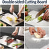 WLWXMH (14.2 9.9) Titanium Cutting Board, Titanium Cutting Boards for Kitchen Cooking, Double Sided Stainless Steel