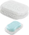 Snowkingdom 4 Pack White Soap Saver Holder for Bar Soap Shower Bathroom