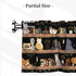 1 54" 18" Bookshelf Cat Curtain Valance Short Rod Pocket Window Treatment for Living Room Bedroom Kitchen Bathroom