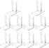 10 Sets Adjustable Acrylic Display Stand for Plate, Purses, Pictures, Clutch Bags, Tableware, Gameboy Handhelds