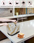 Marble Gold Grey 4 Slice Toaster Cover, Small Appliance Dustproof, Fingerprint Protectors, Machine Washable