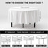 70 Inch MRJ Round White Tablecloth Stain and Wrinkle Resistant Washable Polyester Table Cloth for Restaurant Hotel