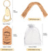 Winocbxt 50PC Footprint Keychain Bottle Opener Baby Shower for Guest Baby Shower Gifts