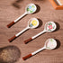 Set of 4 Ceramic Soup Spoons, Asian Tablespoon for Ramen, Pho, Wonton, Dumplings, Miso - Chinese and Japanese