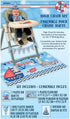 Unique Party Unique 58177 Nautical Boys 1st Birthday High Chair Decoration Kit, 4pc, 2.66'