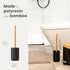 Set, Sets Vigar Zense Toilet Brush and Holder Toilet Bowl Brush with Polyresin Stone Holder, Bathroom for Bathroom
