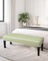 CRFATOP PU Dining Bench Slipcover Waterproof Bench Seat Cushion Covers Stretch Upholstered Bench Slipcover Removable